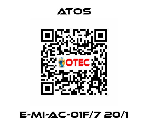 E-MI-AC-01F/7 20/1 Atos