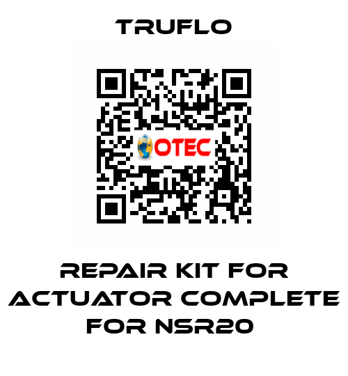 Repair Kit For Actuator Complete For NSR20  TRUFLO