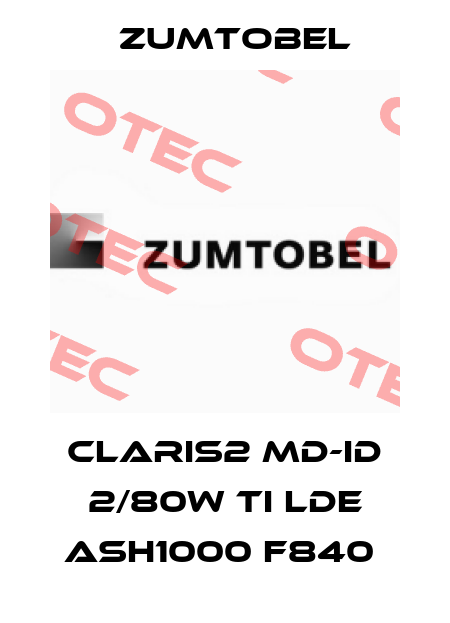 CLARIS2 MD-ID 2/80W TI LDE ASH1000 F840  Zumtobel