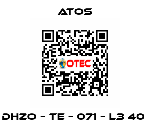 DHZO – TE – 071 – L3 40  Atos