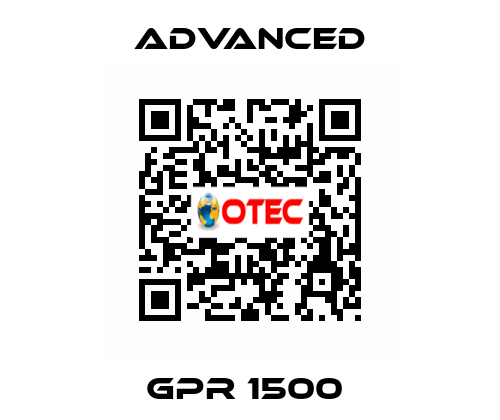 GPR 1500  Advanced
