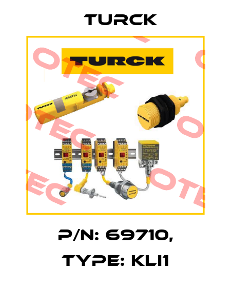 p/n: 69710, Type: KLI1 Turck