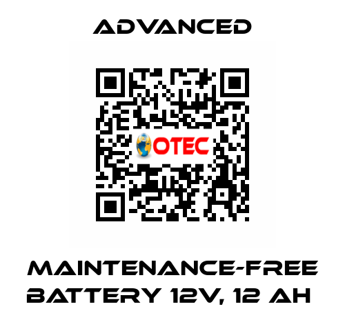 Maintenance-Free Battery 12V, 12 Ah  Advanced