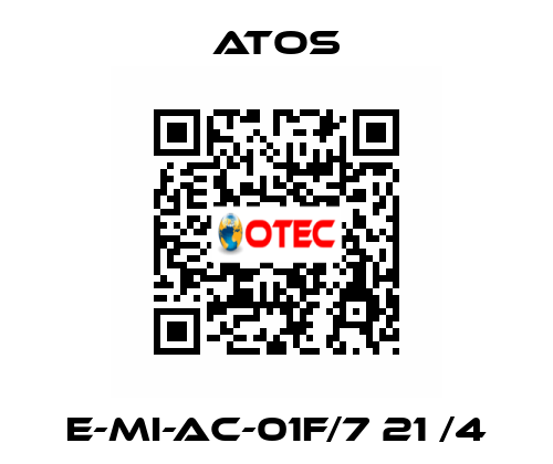 E-MI-AC-01F/7 21 /4 Atos