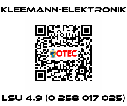 LSU 4.9 (0 258 017 025) Kleemann-Elektronik