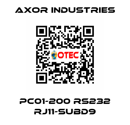 PC01-200 RS232 RJ11-SubD9 Axor Industries
