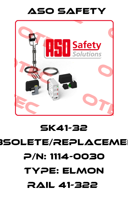 SK41-32 obsolete/replacement P/N: 1114-0030 Type: ELMON rail 41-322  ASO SAFETY