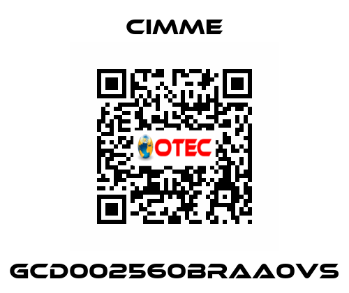 GCD002560BRAA0VS Cimme