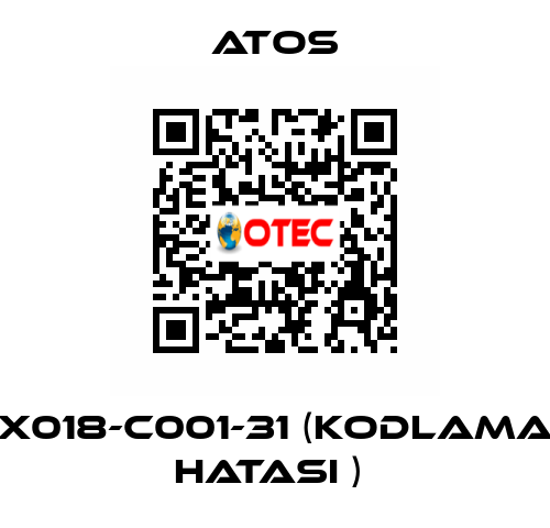 X018-C001-31 (KODLAMA HATASI )  Atos