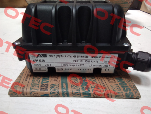 HFM 1000 AB Trasmissioni