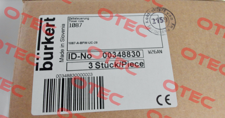 348830 / 1087-A-BFW-UC-29 Burkert