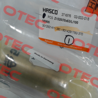 Z1520/20x63/L/100 Hasco