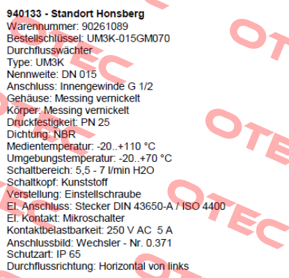UM3K-015GM070  Honsberg