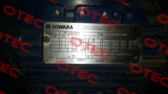 PLM90BG/ 322 (50A01RW00) Lowara