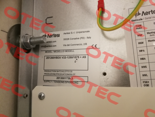 Zefiro 1250/1260  ,   40171656/3BTB7045A0/1 Aertesi