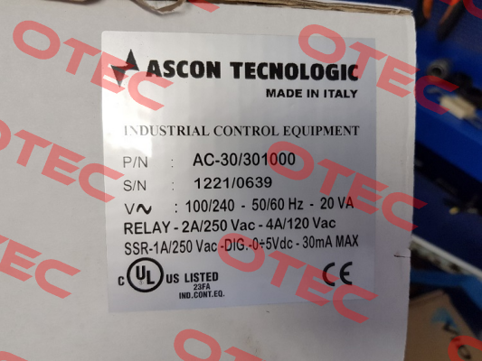 P/N AC-30/301000  Ascon