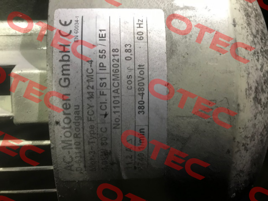 FCY 112 MC-4 not available, replacement FCA 112 M-4/PHE  AC Motoren