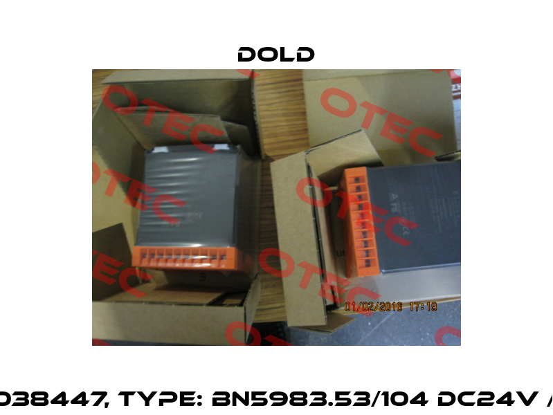 p/n: 0038447, Type: BN5983.53/104 DC24V / 230V Dold