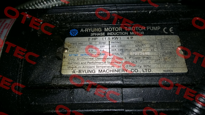 2 HP (1.5KW) 4P A-Ryung