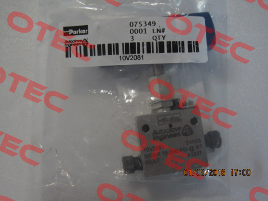 10V2081 Autoclave Engineers (Parker)