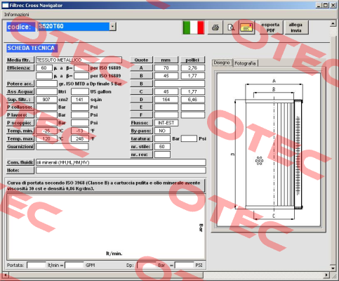 S520T60 Filtrec