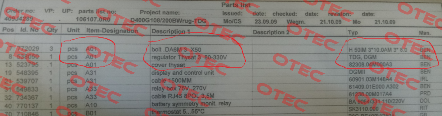 538050 obsolete,replaced by 10091560 Benning