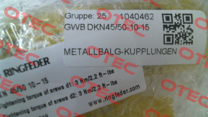 GWB DKN45/50-10-15 Gerwah