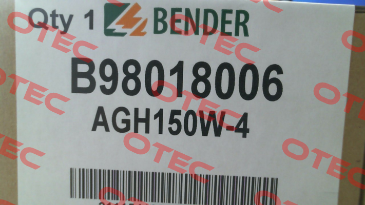 Nr. B98018006 Type AGH150W-4 Bender