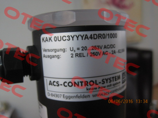 KAK 0 U C 3 YYY A4 D R 0/1.000mm Acs Control-System