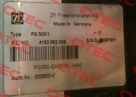  PG 500/1  ZF Friedrichshafen