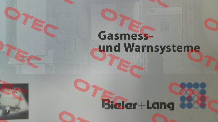 Initial adjustment in the manufacturing plant for oxygen (Gasmonitor O2) Bieler Lang