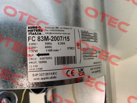 FC83M-2007/15 3075052 Euro Motors Italia