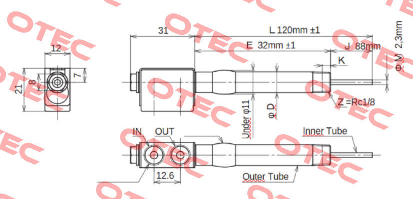 JC-KRM-10-L120-E32-J88-M2.3 Ahresty-tec